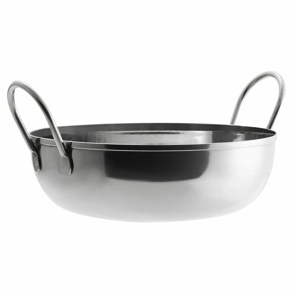 Vollrath 59751 40 Oz. Shallow Stainless Steel Balti Dish - 7" X 2 1/2" - Image 2