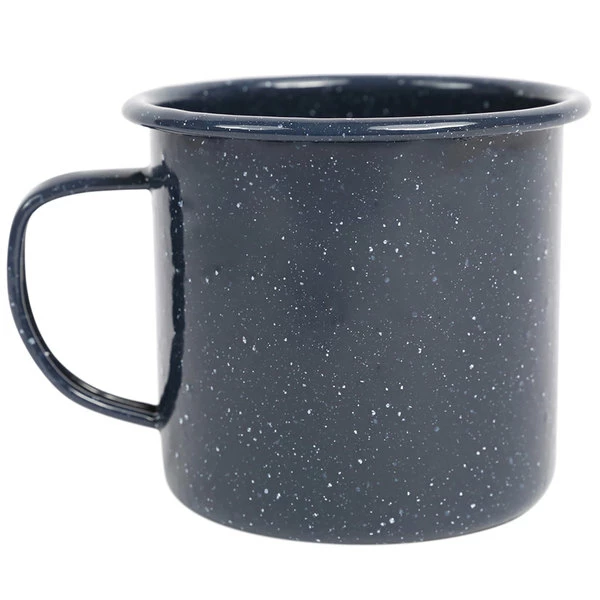 Crow Canyon Home K11NVY Stinson 12 Oz. Navy Speckle Enamelware Mug