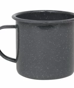 Crow Canyon Home K112GRY Stinson 16 Oz. Grey Speckle Enamelware Mug