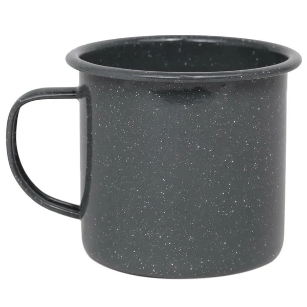 Crow Canyon Home K112GRY Stinson 16 Oz. Grey Speckle Enamelware Mug