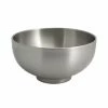 Front Of The House DBO165BSS22 Harmony 16 Oz. Brushed Stainless Steel Round Double Wall Bowl - 6/Case