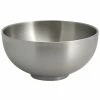 Front Of The House DBO167BSS22 Harmony 36 Oz. Brushed Stainless Steel Round Double Wall Bowl - 6/Case