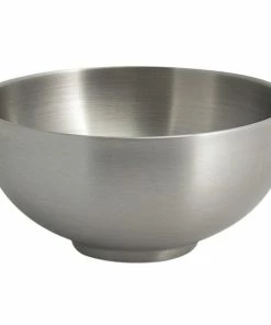 Front Of The House DBO167BSS22 Harmony 36 Oz. Brushed Stainless Steel Round Double Wall Bowl - 6/Case