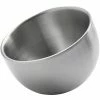 American Metalcraft DWSS5 5 Oz. Satin Finish Double Wall Stainless Steel Angled Insulated Mini Serving Bowl