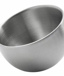 American Metalcraft DWSS5 5 Oz. Satin Finish Double Wall Stainless Steel Angled Insulated Mini Serving Bowl