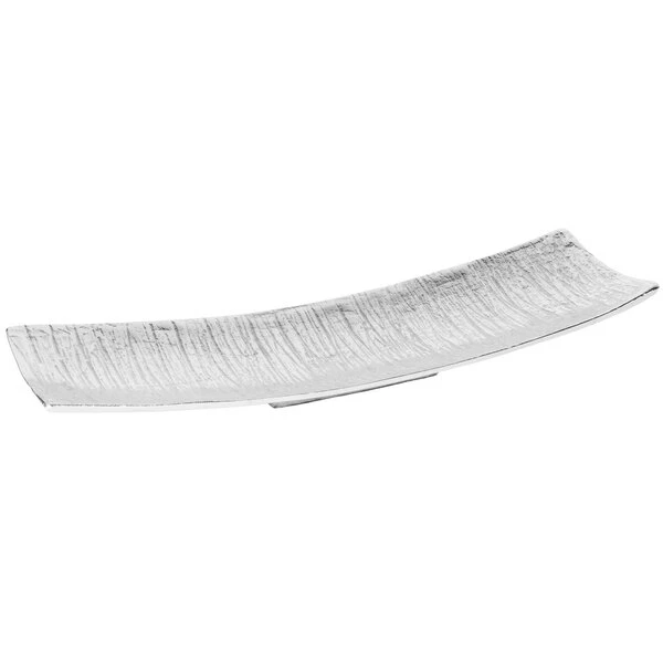 Elite Global Solutions ALB196 Savanna Bark 19 3/4" X 6 1/4" Rectangular Dish