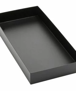 American Metalcraft Black Twilight 16 3/8" X 8 1/4" X 2" Rectangular Metal Market Tray