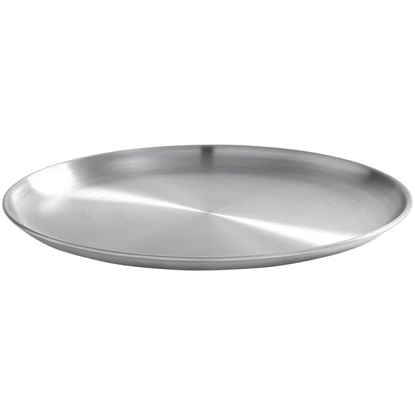 American Metalcraft Coupe 8" Satin Stainless Steel Plate - Image 2