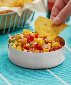 American Metalcraft SMB4 8 Oz. Brushed Stainless Steel Round Bowl