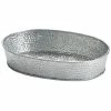 Tablecraft GP96 9 1/2" X 6" Oval Galvanized Steel Diner Platter