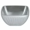 Vollrath 47683 Fluted Double Wall Square 5.2 Qt. Serving Bowl