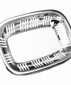 Eastern Tabletop 9341 11 1/2" X 8" Stainless Steel Serving Platter