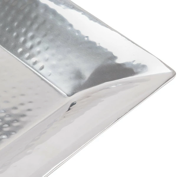 American Metalcraft HMRT1322 22" X 13" Rectangle Hammered Stainless Steel Tray - Image 6