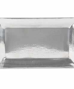 American Metalcraft HMRT1322 22" X 13" Rectangle Hammered Stainless Steel Tray