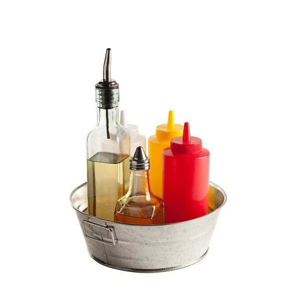 American Metalcraft MTUB83 8" X 3" Round Galvanized Metal Tub