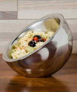 American Metalcraft AB6 23 Oz. Double Wall Stainless Steel Angled Insulated Serving Bowl