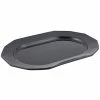 Bon Chef 9101 20" X 14" Black Sandstone Finish Cast Aluminum Long Prism Tray