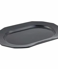 Bon Chef 9101 20" X 14" Black Sandstone Finish Cast Aluminum Long Prism Tray