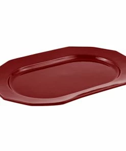 Bon Chef 9101 20" X 14" Terra Cotta Sandstone Finish Cast Aluminum Long Prism Tray