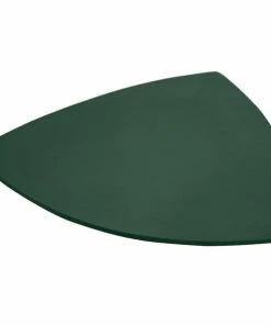 Bon Chef 9162 24" Hunter Green Sandstone Finish Cast Aluminum Triangle Serving Plate
