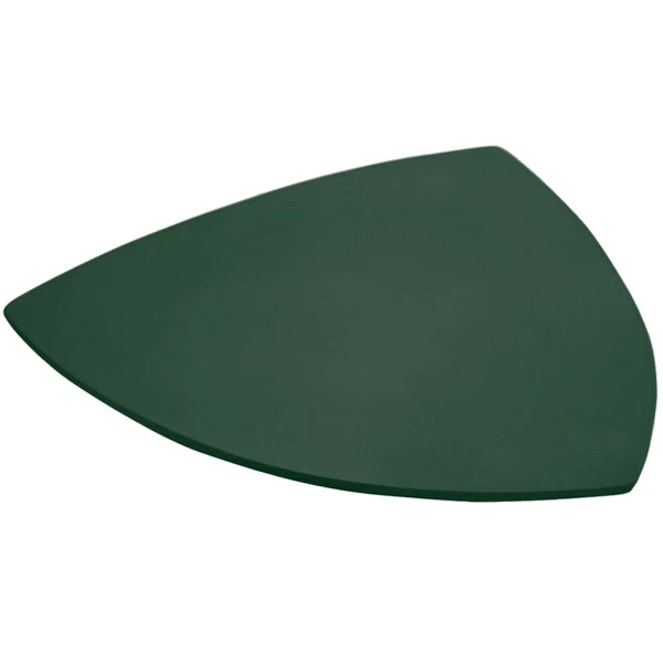 Bon Chef 9162 24" Hunter Green Sandstone Finish Cast Aluminum Triangle Serving Plate