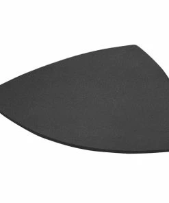 Bon Chef 9162 24" Black Speckled Sandstone Finish Cast Aluminum Triangle Serving Plate