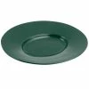Bon Chef 2090 19" X 16" Hunter Green Sandstone Finish Cast Aluminum Wide Rim Platter