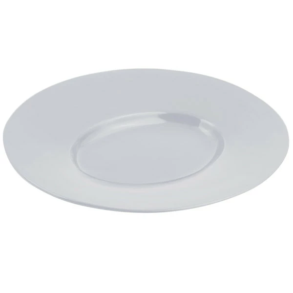 Bon Chef 2090 19" X 16" Pewter-Glo Cast Aluminum Wide Rim Platter