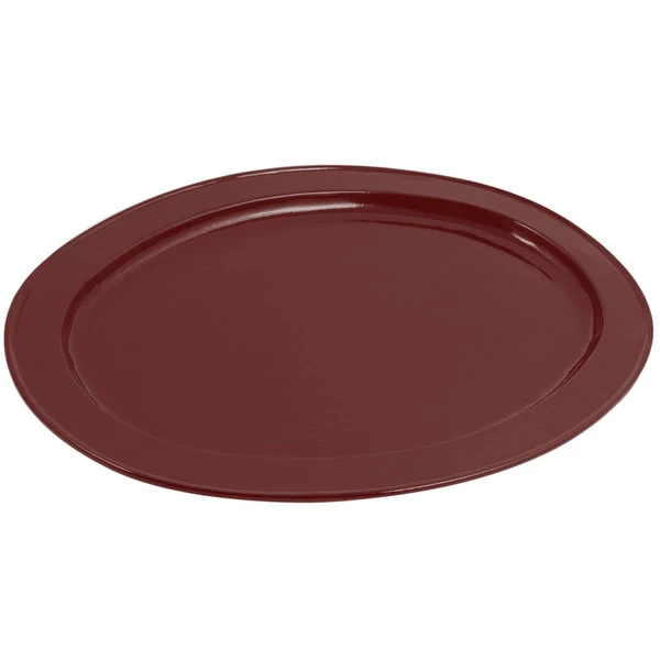 Bon Chef 2045 20" X 14" Terra Cotta Sandstone Finish Cast Aluminum Oval Platter
