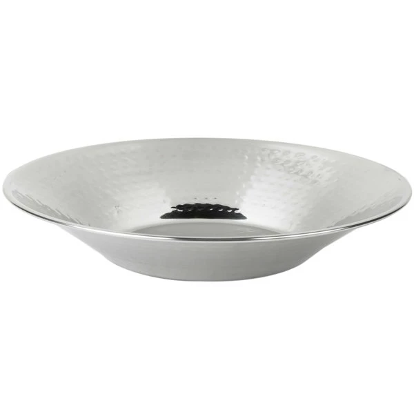 American Metalcraft HMRD12 12 1/4" Round Hammered Stainless Steel Serving Bowl - Image 2