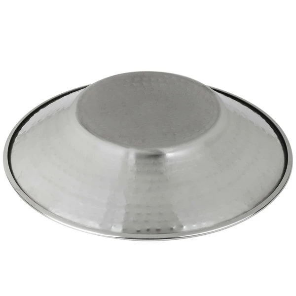 American Metalcraft HMRD12 12 1/4" Round Hammered Stainless Steel Serving Bowl - Image 3