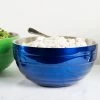 Vollrath 4656925 Double Wall Round Beehive 10 Qt. Serving Bowl - Cobalt Blue