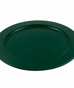 Bon Chef 2048HN 16" Hunter Green Sandstone Finish Cast Aluminum Round Platter