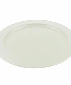 Bon Chef 2048 16" Ivory Sandstone Finish Cast Aluminum Round Platter