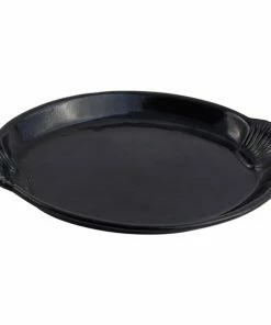 Bon Chef 2072 12" X 17" Black Sandstone Finish Cast Aluminum Shell And Fish Platter