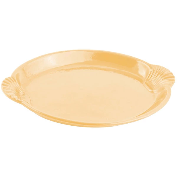 Bon Chef 2072 12" X 17" Ginger Sandstone Finish Cast Aluminum Shell And Fish Platter