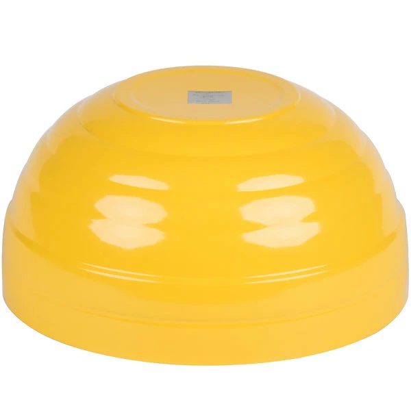 Vollrath 4656945 Double Wall Round Beehive 10 Qt. Serving Bowl - Nugget Yellow - Image 5