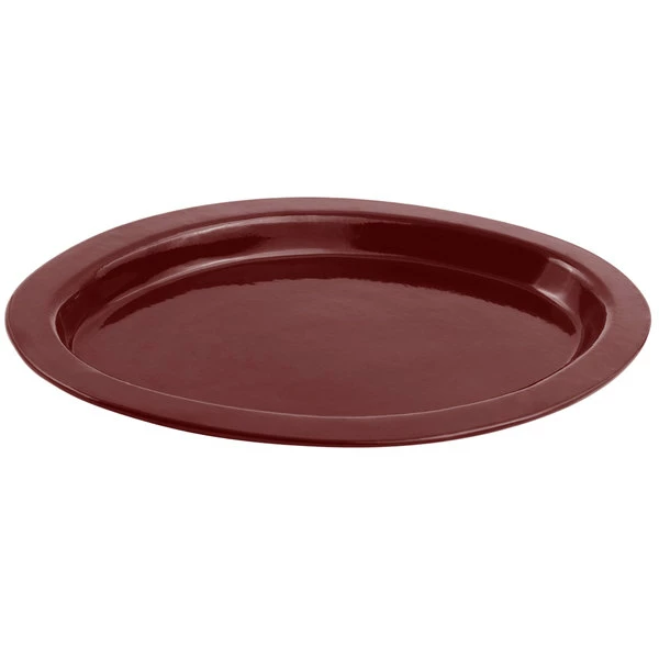 Bon Chef 5110 11" X 17" Terra Cotta Sandstone Finish Cast Aluminum Oval Casserole Dish