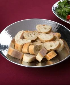 American Metalcraft HMRD12 12 1/4" Round Hammered Stainless Steel Serving Bowl