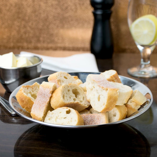 American Metalcraft HMRD08 8 1/2" Round Hammered Stainless Steel Serving Bowl