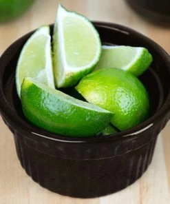 Tablecraft Professional Bakeware Tablecraft CW1610BKGS 10.5 Oz. Black With Green Speckle Cast Aluminum Souffle Bowl With Ridges