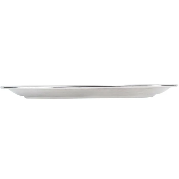 American Metalcraft HMOST1520 20" Oval Hammered Stainless Steel Tray - Image 3