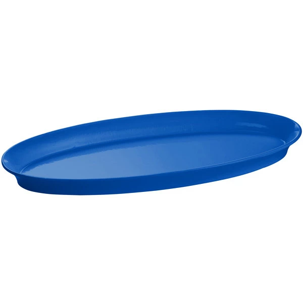 Tablecraft Professional Bakeware Tablecraft CW2210CBL Cobalt Blue Cast Aluminum King Fish Platter - Image 2