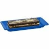 Tablecraft Professional Bakeware Tablecraft CW2100CBL Blue 18" X 9" Cast Aluminum Small Rectangle Platter