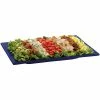 Tablecraft Professional Bakeware Tablecraft CW2102BS Blue Speckle Cast Aluminum 14" X 7" Rectangular Platter