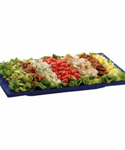 Tablecraft Professional Bakeware Tablecraft CW2102BS Blue Speckle Cast Aluminum 14" X 7" Rectangular Platter