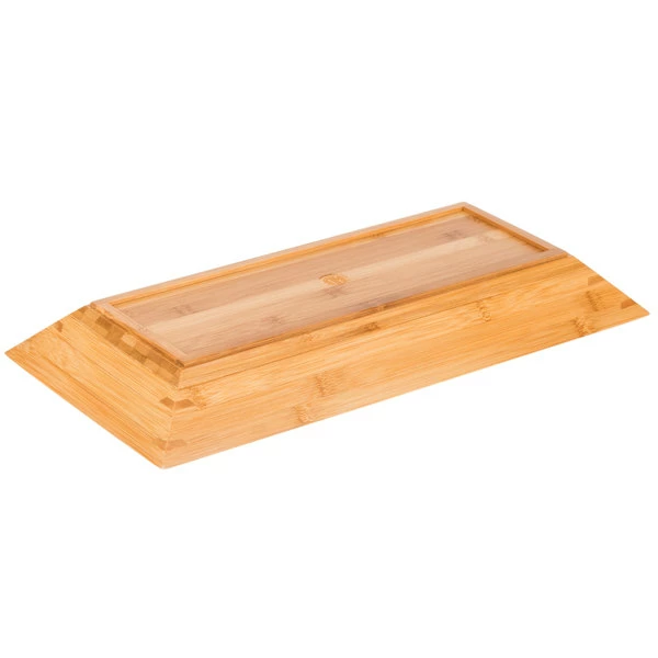 American Metalcraft BAM18 Rectangular Bamboo Tray - 18" X 8 1/4" - Image 3