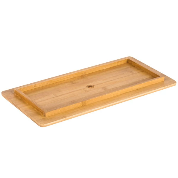 American Metalcraft BAM189 Rectangular Bamboo Platter - 18 1/4" X 9" - Image 3