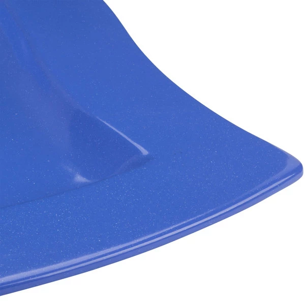 Tablecraft Professional Bakeware Tablecraft CW3650BS 13" Square Blue Speckle Cast Aluminum Euro Platter - Image 6