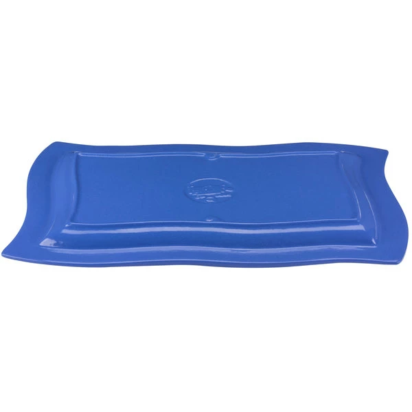 Tablecraft Professional Bakeware Tablecraft CW3660BS Blue Speckle 13" X 20" Cast Aluminum Euro Rectangular Platter - Image 5